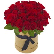 Flower Box Czerwone róże - cena z dowozem tanio