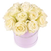 Flower Box Białe róże