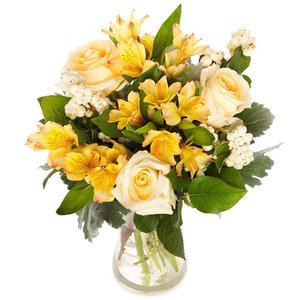 Kwiaty z dostawą internetową Bukiet Słonecznych życzeń na Dzień Babci i Dziadka