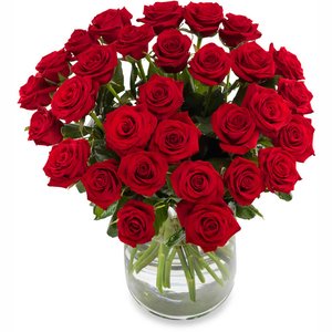 Walentynki Bukiet 30 Róż Czerwonych