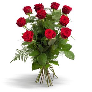 Walentynki Bukiet 10 Róż Czerwonych