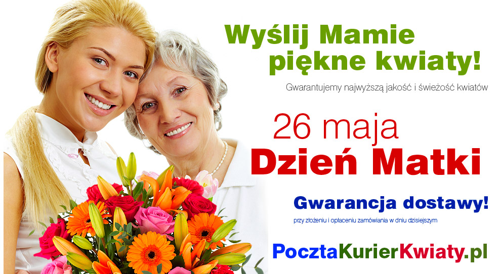 Zakroczym Kwiaty na Dzień Matki za granicę kurierem