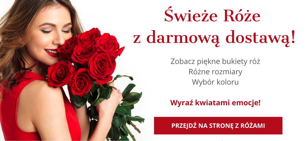 Bukiet róż Warszawa darmowa dostawa